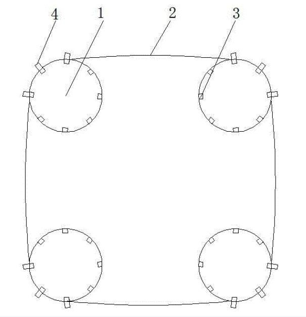 染色機(jī)用防滑導(dǎo)布盤(pán)結(jié)構(gòu)圖