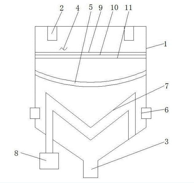 染色機(jī)用過(guò)濾型儲(chǔ)液槽結(jié)構(gòu)圖